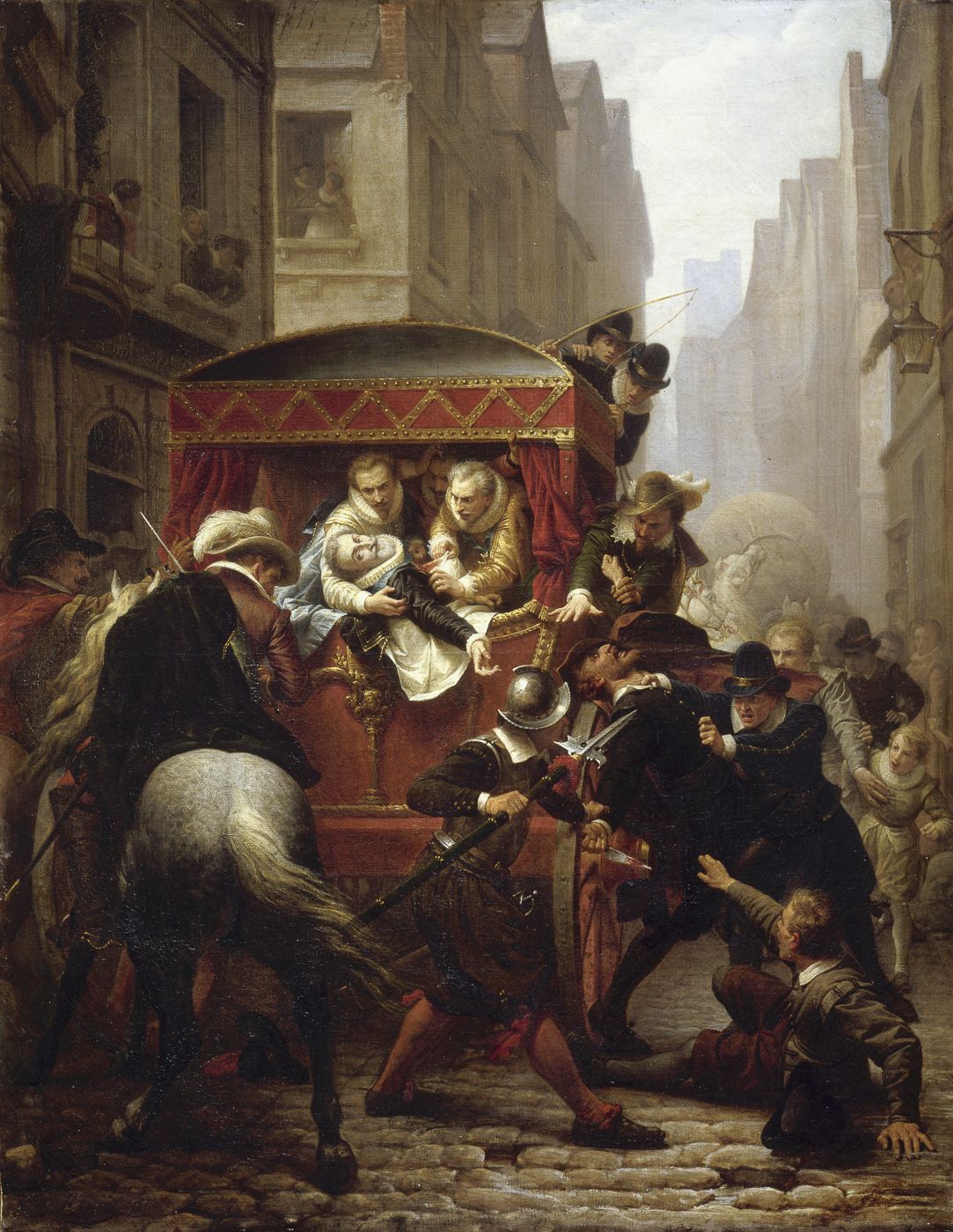 King Henri IV directs his troops during the siege that would soon bring Gabrielle d'Estrées into his life.