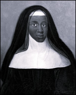 Louise Marie Thérèse, the Black Nun of Moret, c. 1680. She received a royal pension from Louis XIV — and was convinced she knew exactly why.