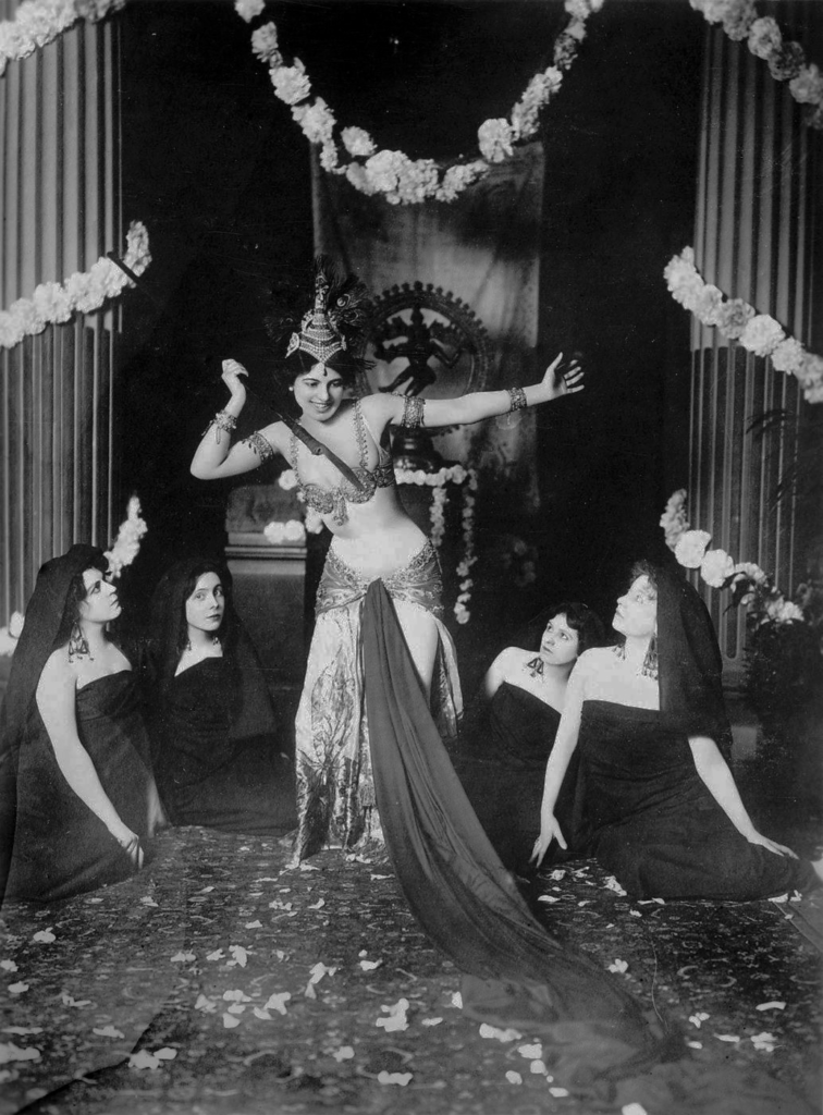 Public Domain. Mata Hari dances before a bronze Shiva at the Musée Guimet, March 1905. Twelve years later her body went unclaimed and her embalmed head vanished from a Paris museum.