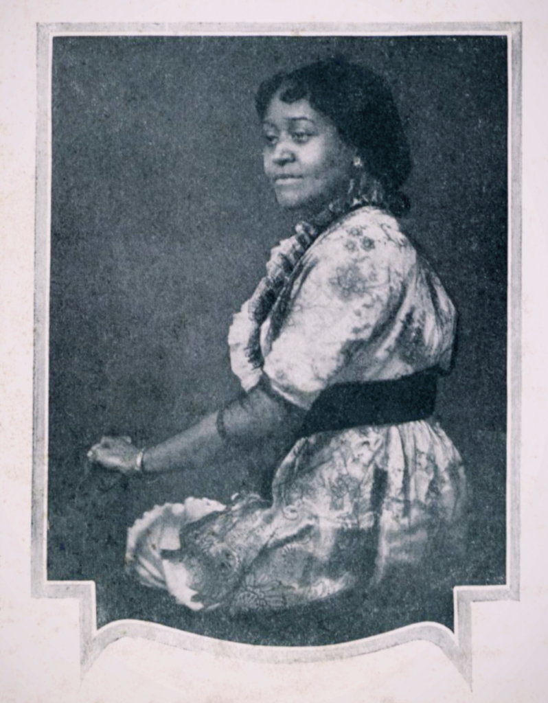 Studio portrait believed to show Annie Malone. Random fact: by 1951, federal tax seizures had wiped out the empire she'd spent 50 years building.