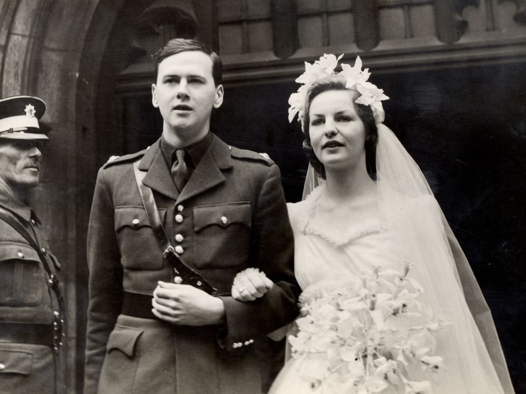 Deborah marries Andrew Cavendish in 1941. Their first child, Mark, would be born and die on the same day later that year. (