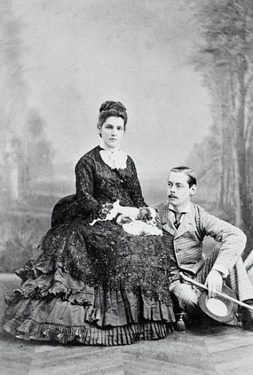 Jennie Jerome around the time she met Lord Randolph Churchill at Cowes in 1873 engaged within three days. Cowes Week is the world's longest-running regatta.
