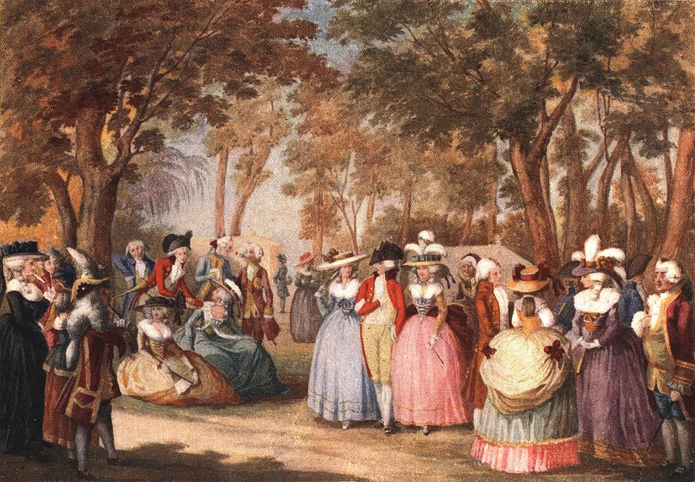 From Wanderings in Piccadilly, Mayfair and Pall Mall. The fashionable streets Catherine Walters would come to dominate, decades after this scene was drawn.