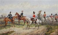 General Wolsey with the Scots Grey, painted by Gerald Le Marchant de Saumarez, Catherine's last companion and the man she left her Mayfair home to.