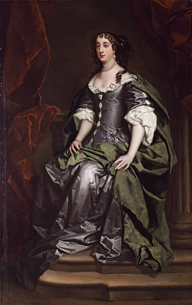 Barbara Villiers, Countess of Castlemaine, painted by Sir Peter Lely. Charles II's most powerful mistress fathered five of his illegitimate children and was the woman Cresswell chose to petition when London's brothels burned.
