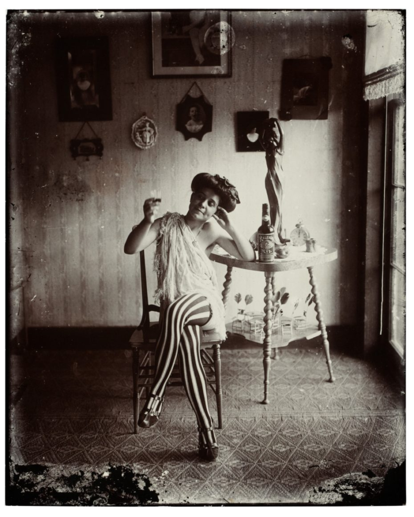 Storyville women photographed by E.J. Bellocq, c.1912. His intimate portraits are among the only surviving images of the women who worked inside Mahogany Hall's mirrored walls.