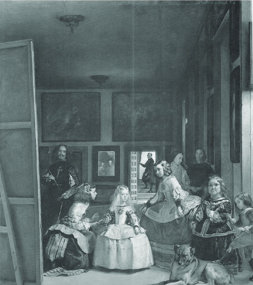Las Meninas, Velázquez, 1656. Margarita Teresa stands at the centre, aged five. The negotiations for her marriage to her uncle had already begun.