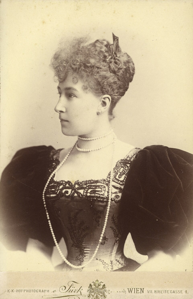 Princess Stéphanie of Belgium, Vienna, c.1889. Widowed at 24, she remained trapped in the city that blamed her for Rudolf's death.