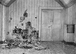 Public Domain The basement execution room of the Ipatiev House, Yekaterinburg, where Tsar Nicholas II and his family were killed on July 17, 1918. Their remains were hidden for over 70 years.