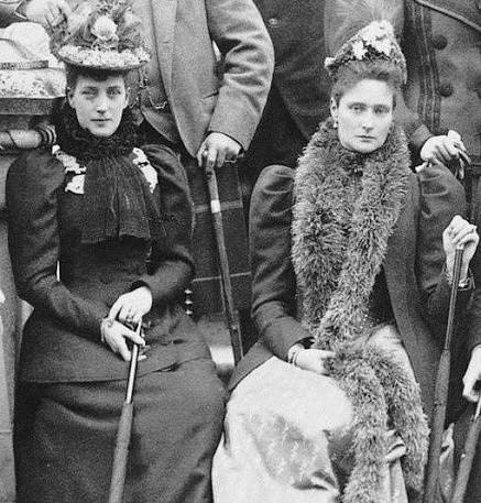 Alexandra and her sister Maria, the Dowager Empress of Russia. When revolution destroyed Maria's world in 1919, Alexandra brought her to England to live with her.