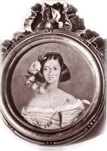Portrait miniature believed to depict Micaela Villegas, La Perricholi, the Lima actress who debuted at fourteen and became the most famous woman in colonial Peru.