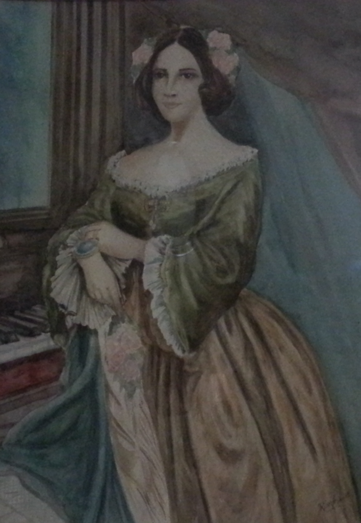A mid-19th century artistic depiction of La Perricholi, the character based on Micaela Villegas. By the 1840s, her story had already inspired stage adaptations across Europe.