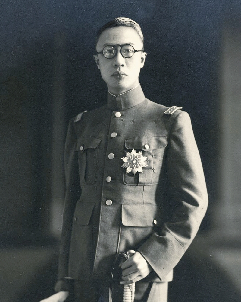 Puyi, the last emperor of China, later became the ruler of Manchukuo under Japanese control. This photo shows him during that period.