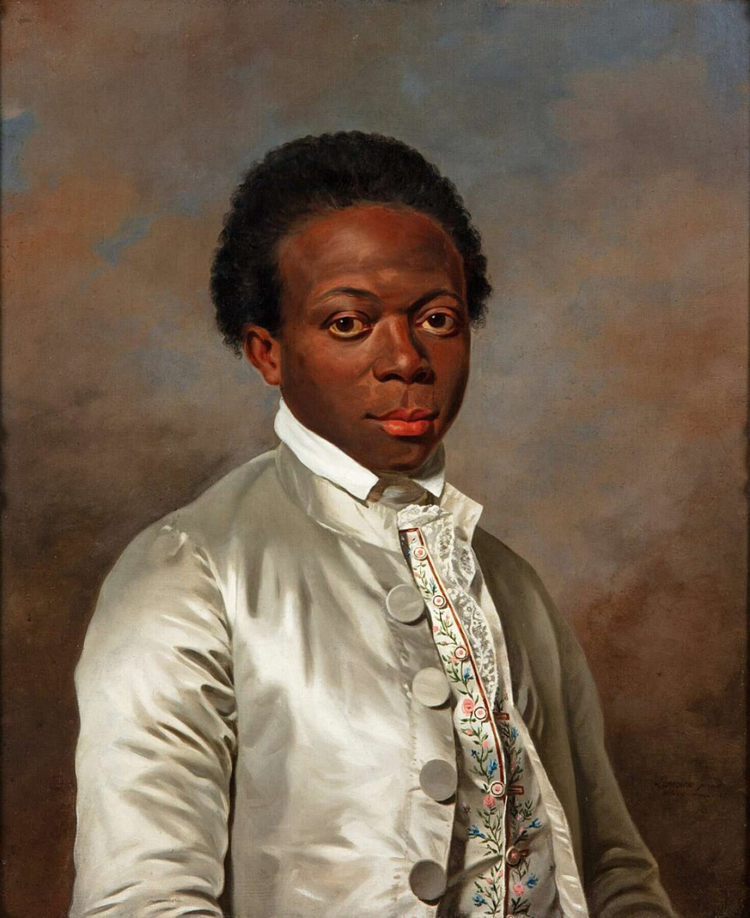 Purportedly Louis-Benoît Zamor, painted around 1785. Born in Bengal and raised in du Barry's household, he testified against her before the tribunal that sent her to the guillotine.