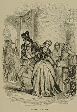 A 19th-century engraving of Jeanne Bécu being led to the guillotine on December 8, 1793. She was 50 years old and did not go quietly.