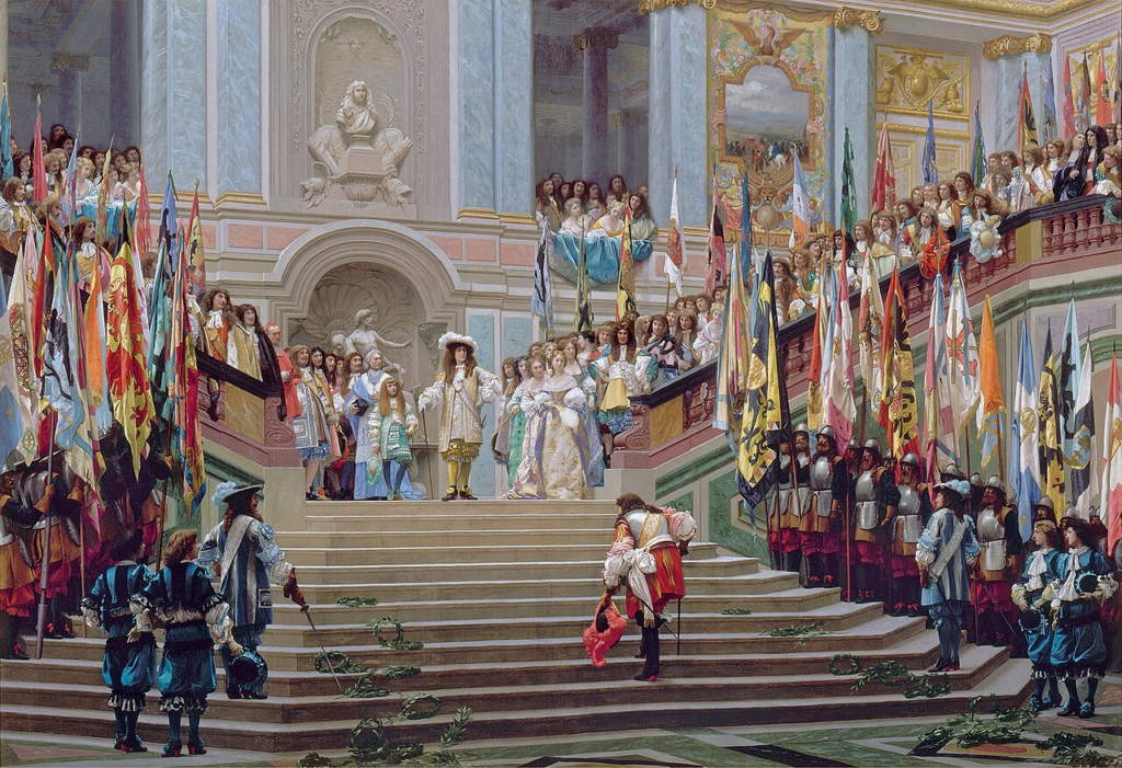 Life at Versailles, where Louis XIV ruled and Madame de Maintenon ruled beside him. She had no crown. She had everything else.
