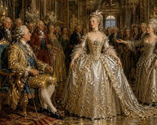 Louis XV of France, painted by Louis-Michel van Loo in 1763. He met Jeanne Bécu five years later and named her his last official royal mistress.