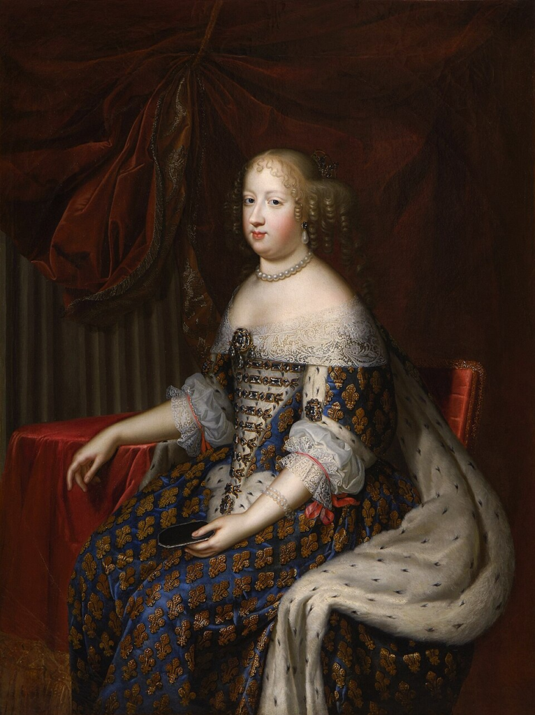 Queen Marie-Thérèse of Spain, wife of Louis XIV. She tolerated his many mistresses without complaint. He repaid her with a replacement wife before she was cold in the ground.