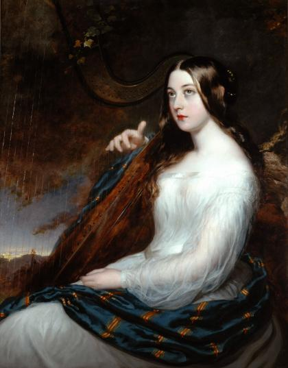 A painting believed to depict Sarah Curran, Robert Emmet's fiancée. She died in 1808, aged 26, five years after his execution.