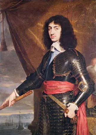 King Charles II of England, the monarch who pardoned Thomas Blood after the attempted theft of the Crown Jewels in 1671 and rewarded him with land worth £500 a year.