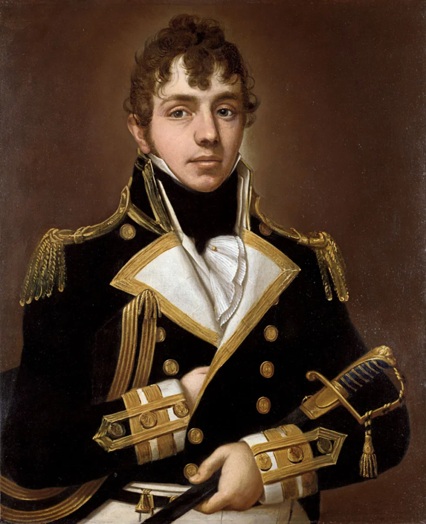 Portrait believed to depict Captain Jeremiah Coghlan in Royal Navy captain's uniform, attributed to Royal Museums Greenwich.