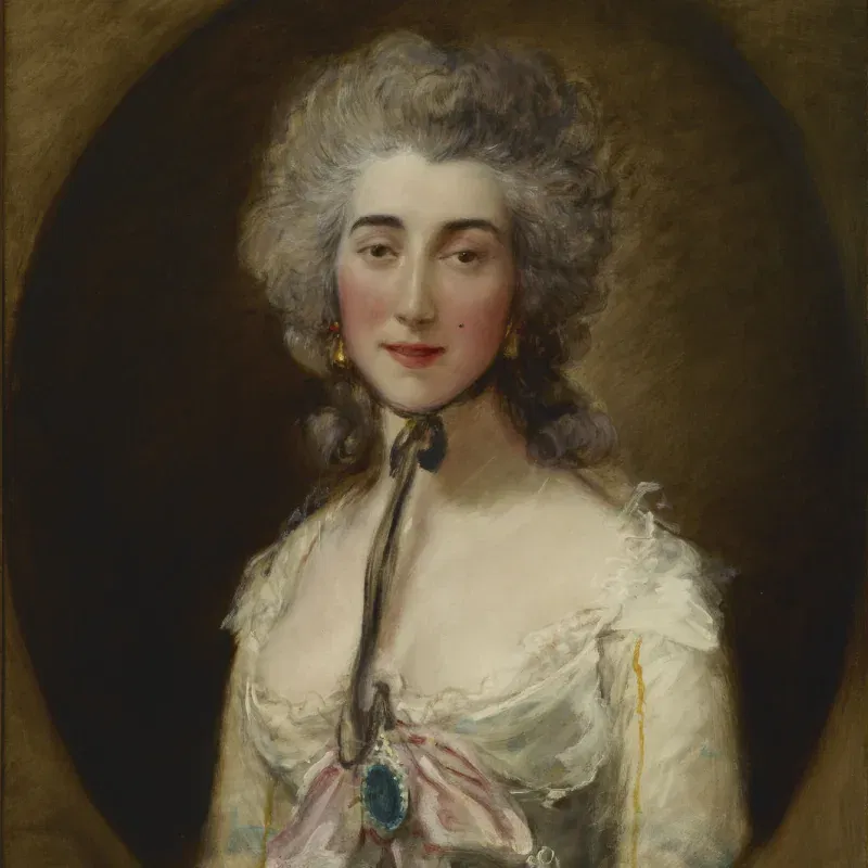 Grace Dalrymple Elliott, painted by Thomas Gainsborough in 1778, the same year she had cemented her place among London's most powerful social circles.