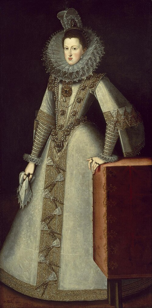 Margaret of Austria, Queen of Spain. She bore eight children in ten years. The eighth delivery, in September 1611, killed her at 26.