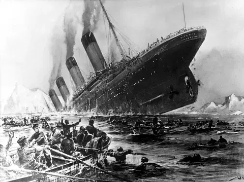 Untergang der Titanic, illustrated by Willy Stöwer, 1912, depicting the sinking of the RMS Titanic on April 15, 1912.