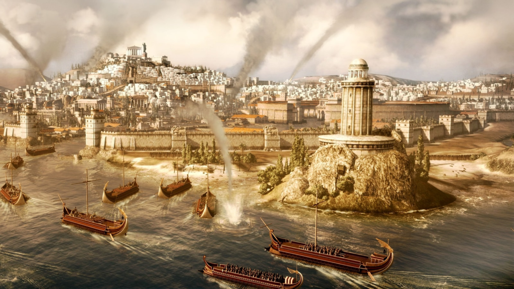 A modern digital rendering of ancient Carthage under naval siege. The city fell to Rome in 146 BC. Sophonisba had been gone fifty years by then, but artists never stopped telling her story.