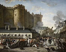 Bibliothèque nationale de France The storming of the Bastille prison in Paris, July 14, 1789.