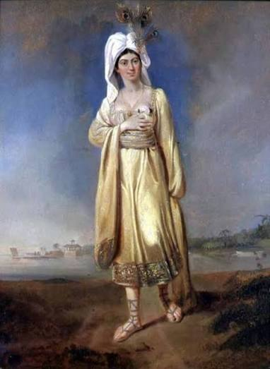 Edward Bird painted this portrait of Princess Caraboo in 1817, while she was living at Knole Park as a guest of the Worrall family. At the time, everyone who saw it believed they were looking at a real princess from a real island.