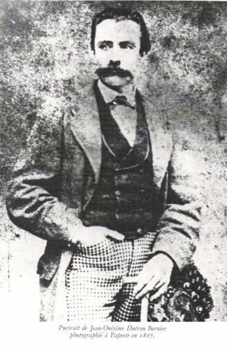 Jean-Baptiste Dutrou-Bornier, photographed in Papeete in 1867, a year before he settled on Easter Island and began destroying its people.