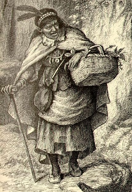 John W. Ehninger, 1870. A 19th-century drawing of Tituba. No real portrait of her survives. This image was made 178 years after her confession that sparked the Salem witch trials.