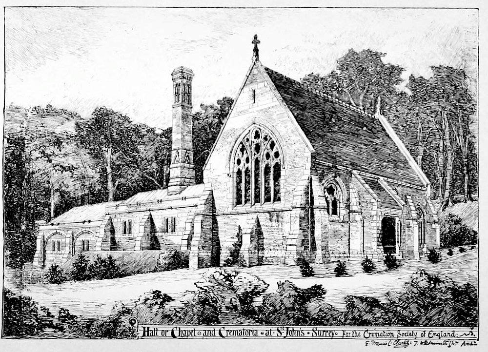 The Victorian Web Woking Crematorium, Surrey Britain's first purpose-built crematorium, which opened for use in 1885, one year after Price's trial changed the law.