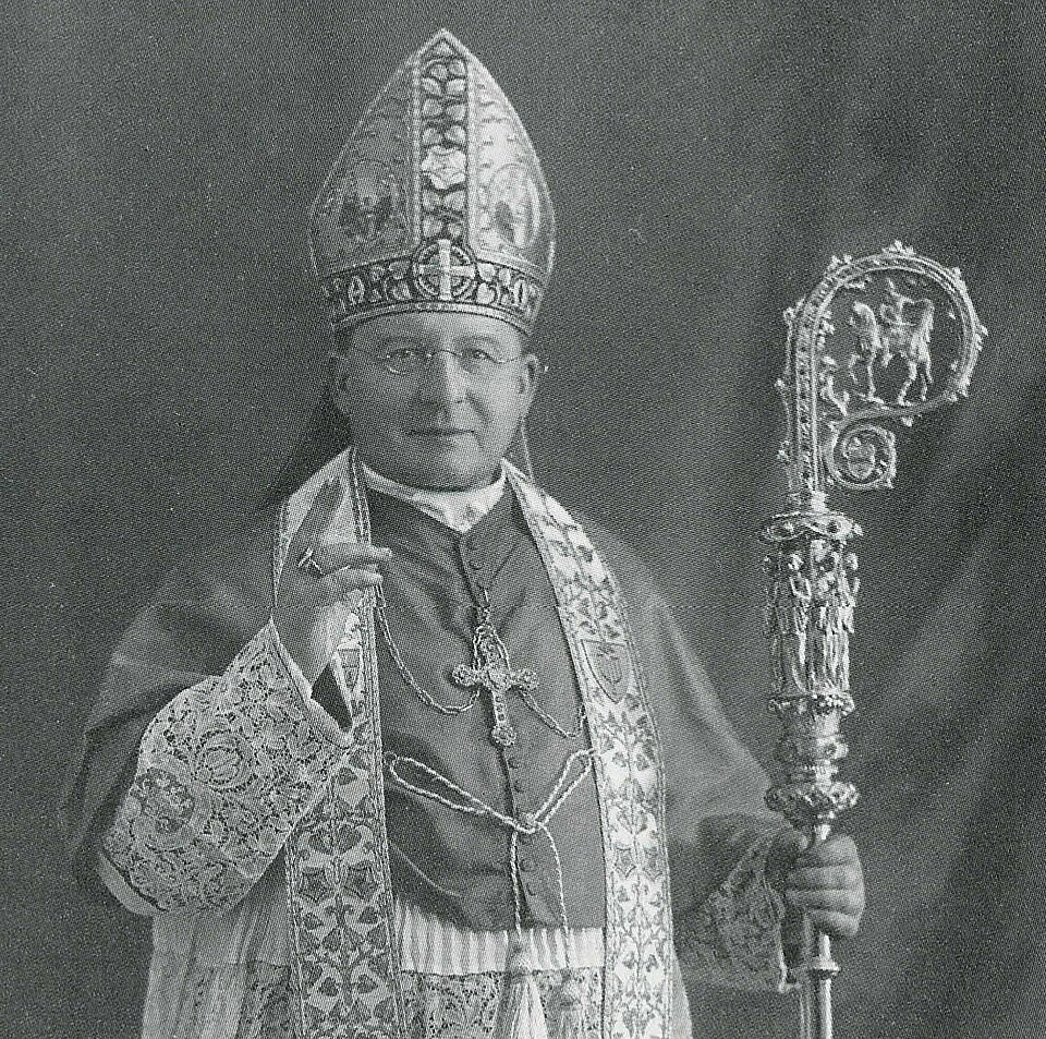 Bishop Honoré-Joseph Coppieters of Ghent, who received 13 ransom letters from the thief of the Just Judges panel in 1934 and was blocked from paying the ransom.