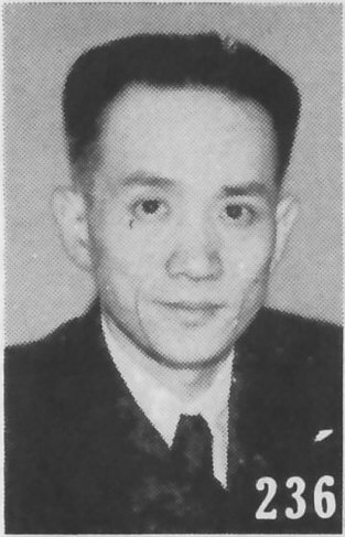 Ding Mocun, security chief of Japan's puppet government in Shanghai. His agents arrested Zheng Pingru at the gates of his own headquarters in early 1940.