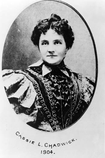 Cassie L. Chadwick photographed in 1904, the year her multimillion-dollar scheme posing as Andrew Carnegie's illegitimate daughter finally fell apart.