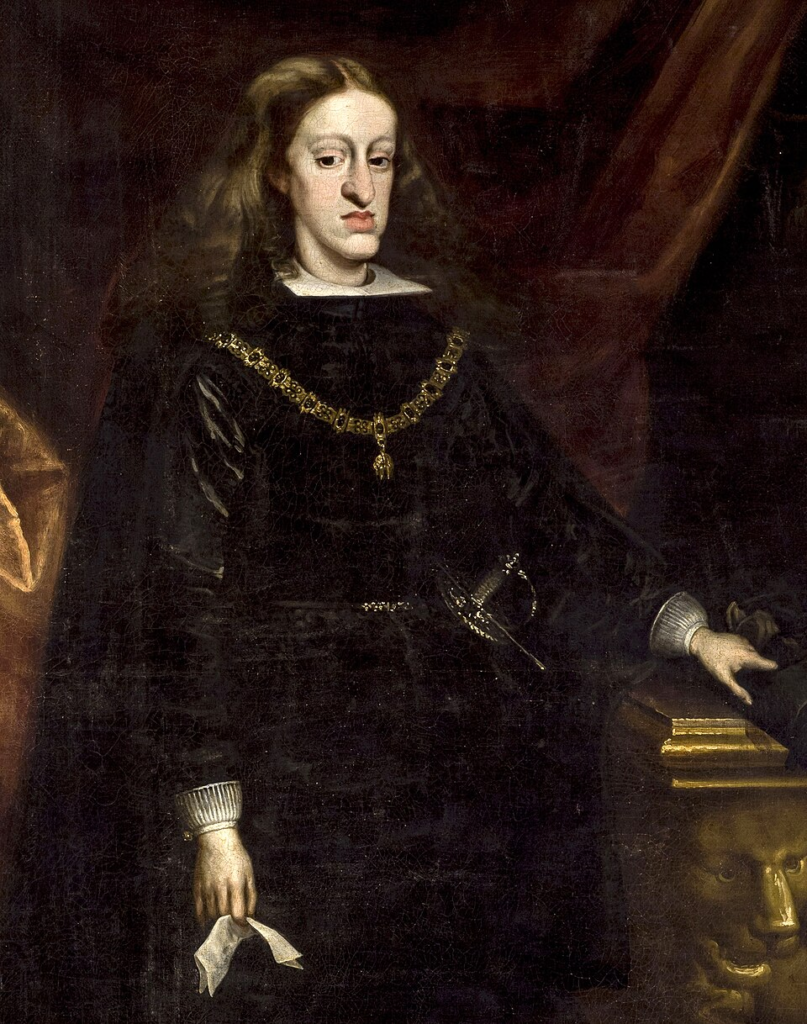 King Charles II of Spain, painted by Juan Carreño de Miranda. He was the king who called for Eugenia to come live at his court.